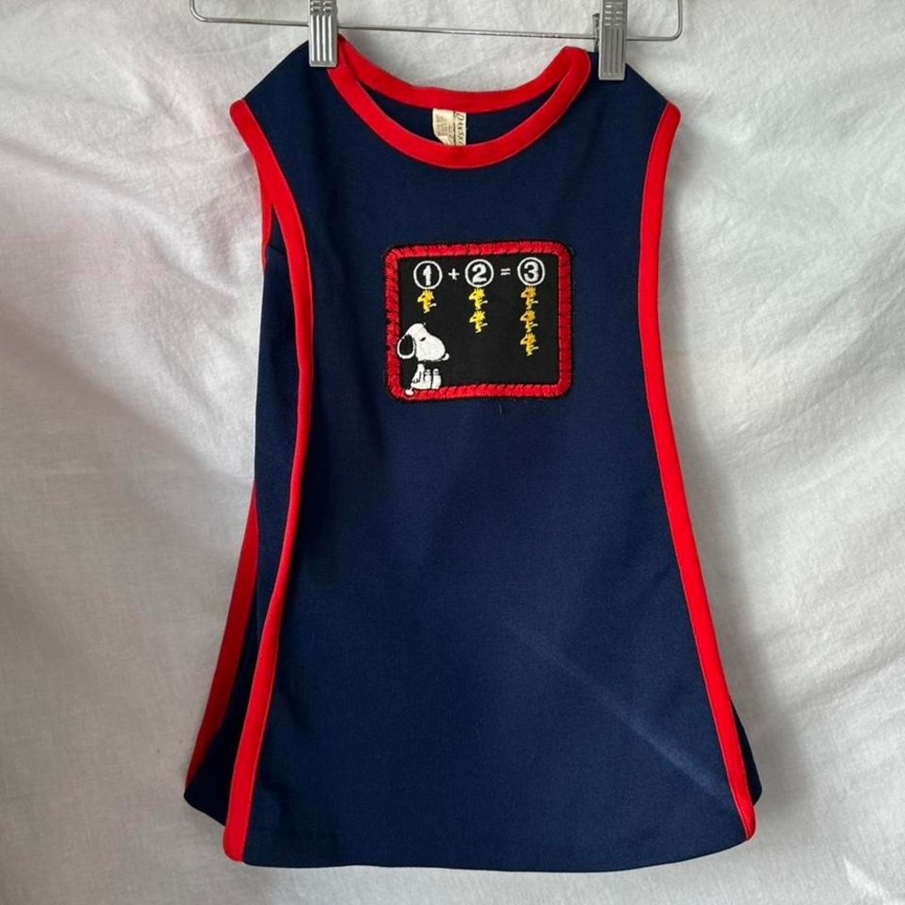 1965 Snoopy Peanuts kids dress